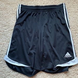 Adidas Boys Black Climacool Athletic Shorts- Size Large